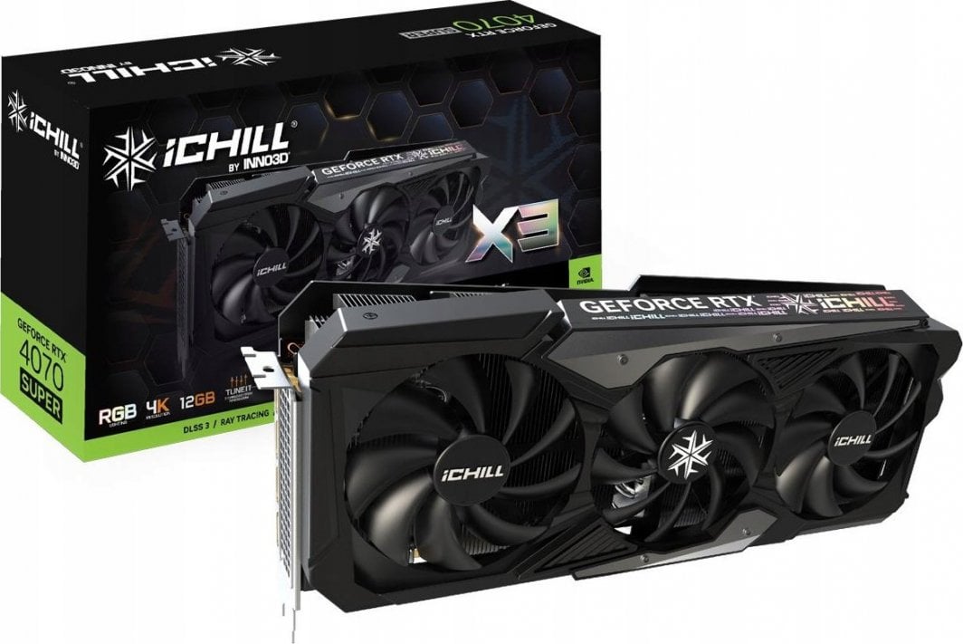 Kartelë grafike Inno3D GeForce RTX 4070 SUPER iChill X3 12GB GDDR6X