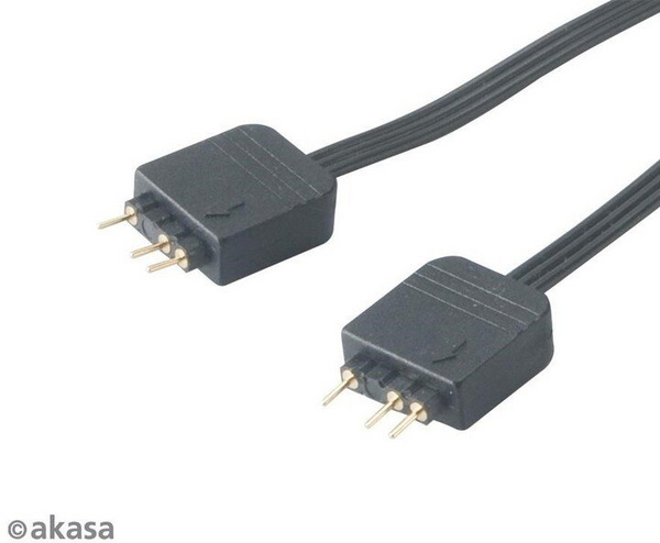[OUTLET] Ndarës Akasa për RGB LED (AK-CBLD08-KT02), i zi