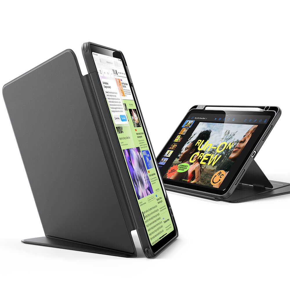 Mbrojtëse magnetike ESR Flip (Pencil Holder), për iPad Air 4/5/11 inch (2024/2025/2026), e zezë